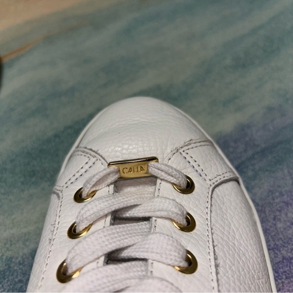 Calla Women’s Star Leather Sneakers in White size 38 shoes - Picture 10 of 10